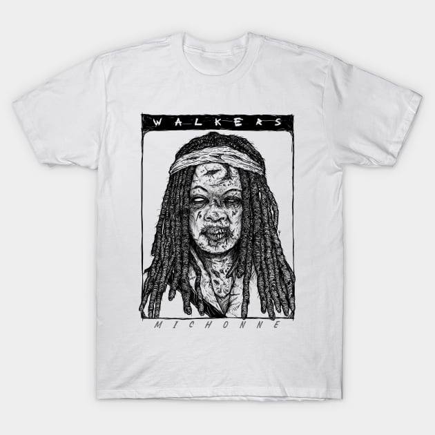 Walkers: Michonne T-Shirt by DesecrateART